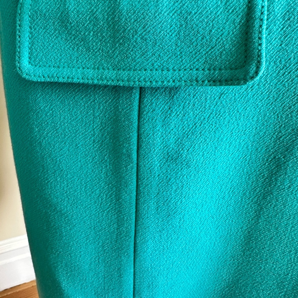 J. Crew Vibrant Blue Trench Coat - Picture 5 of 8